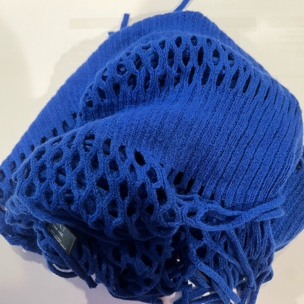 Royal blue infinity scarf